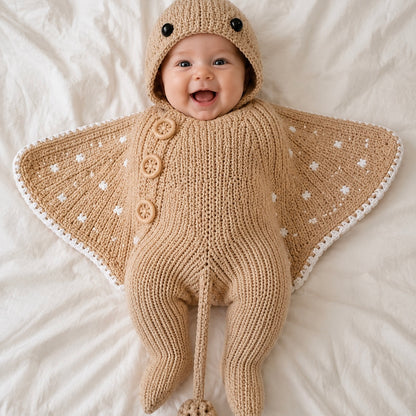 Crochet Stingray Handmade Wearable Blanket