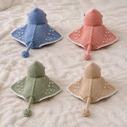 Crochet Stingray Handmade Wearable Blanket
